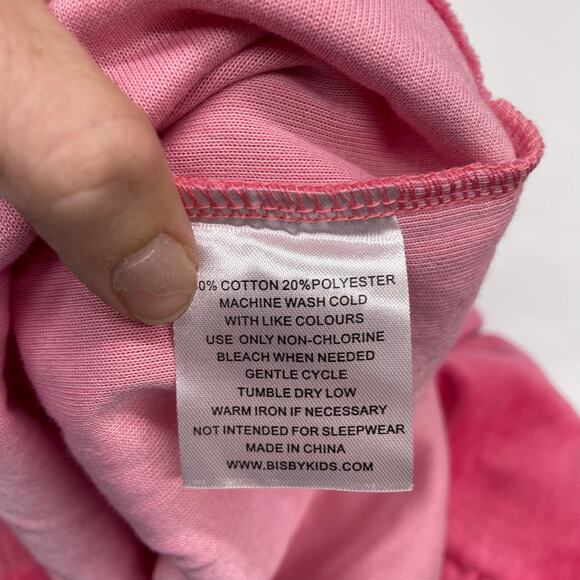 NWT Bisby Size 3 Rose Velour Lisle Dress - Picture 5 of 5